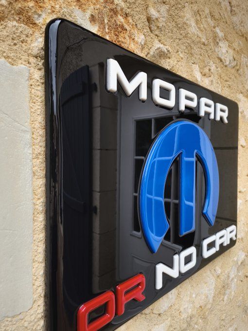 Panneau mural Mopar relief 70x50 cm , Décoration muscle car américaine 