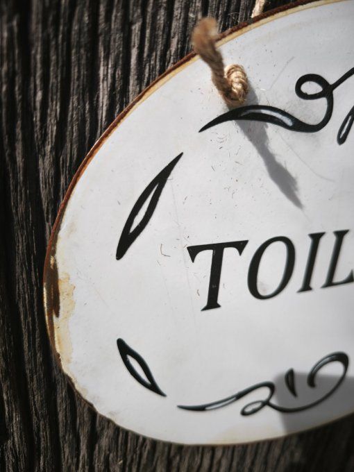 Plaque Toilettes 