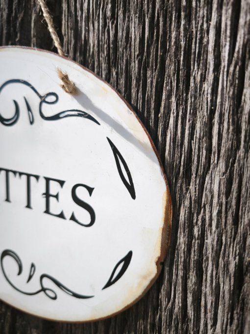 Plaque Toilettes 