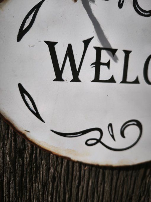 Plaque de porte Welcome 