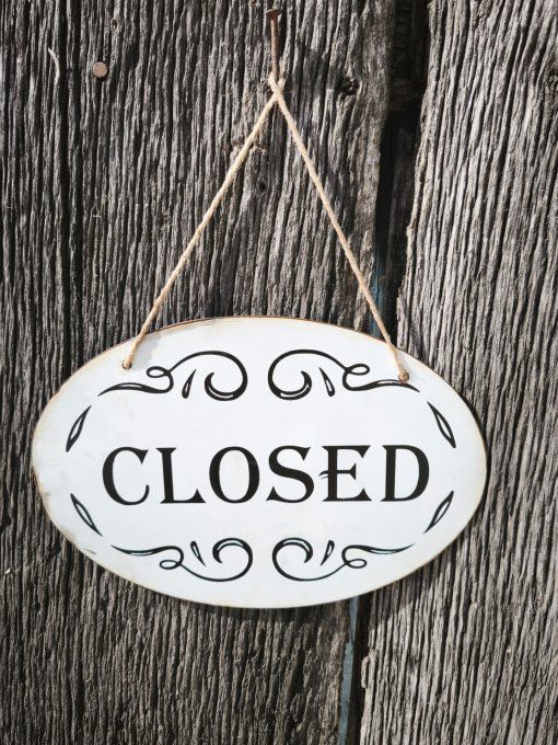 Plaque de porte Open/Closed double face 