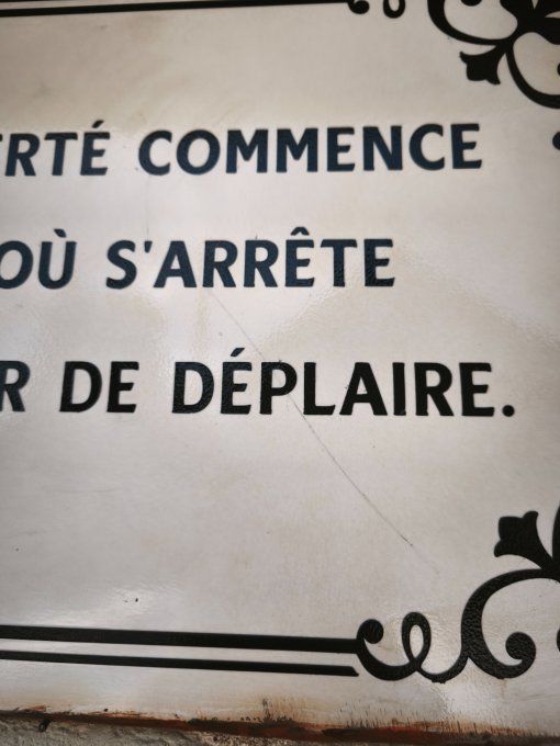 Plaque citation 