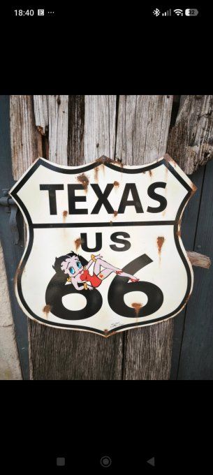Panneau Route 66 Betty